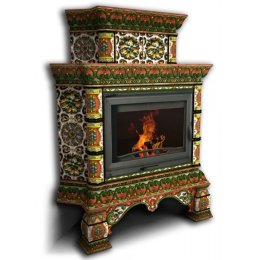 Каминная облицовка КимрПечь Кострома угловая двухъярусная Июль